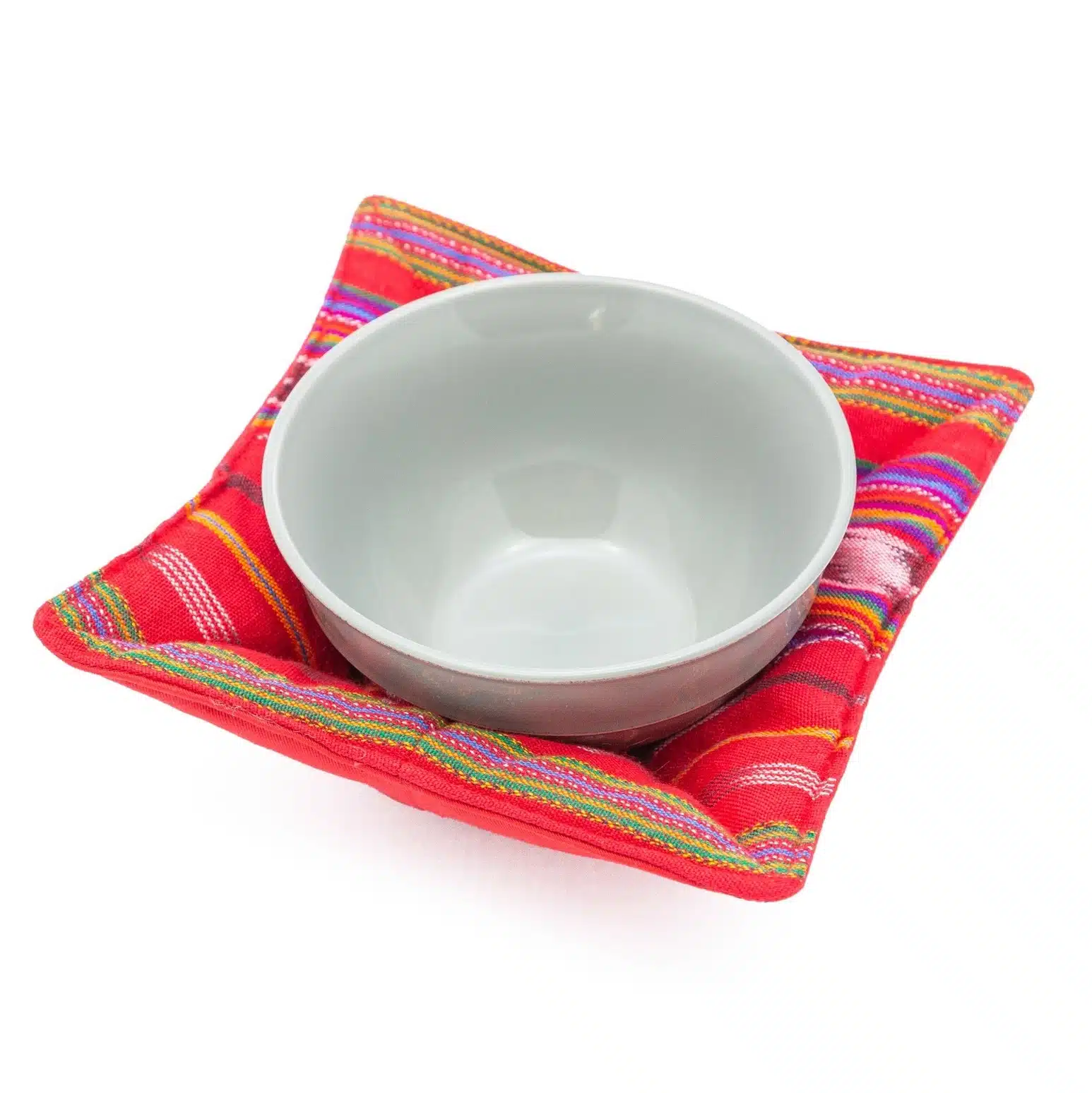 Microwave Bowl Cozy Festive Red<br>(Item #ch02-frr) - Image 3