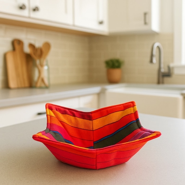 Microwave Bowl Cozy Rainbow<br>(Item #ch02-ra)