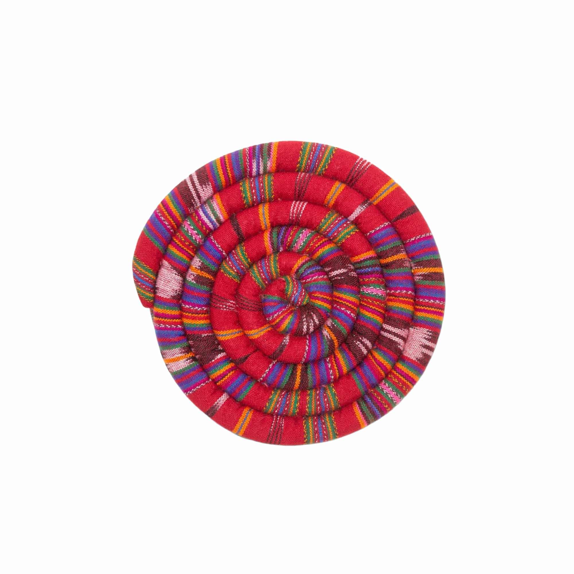 Small Spiral Spiced Heatable Trivet Festive Red<br>(Item #ch14b-fr) - Image 3