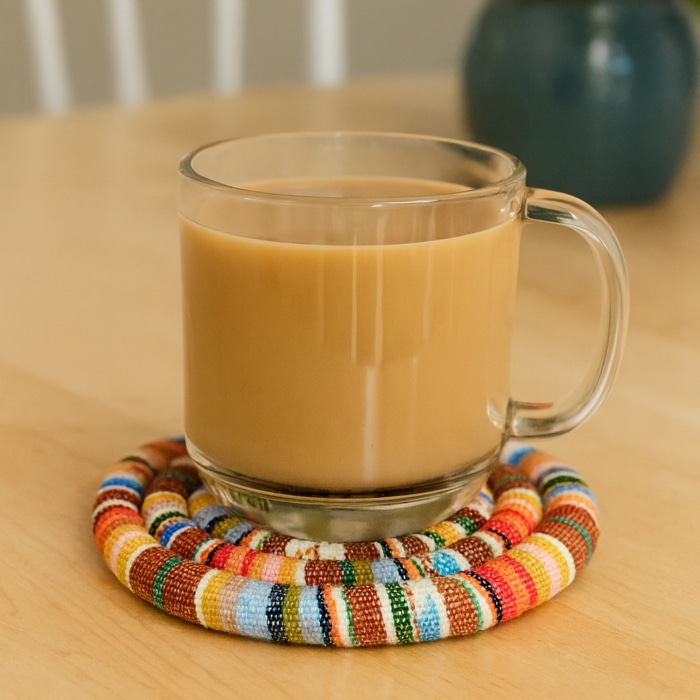 Small Spiral Spiced Heatable Trivet Mesa<br>(Item #ch14b-ms)