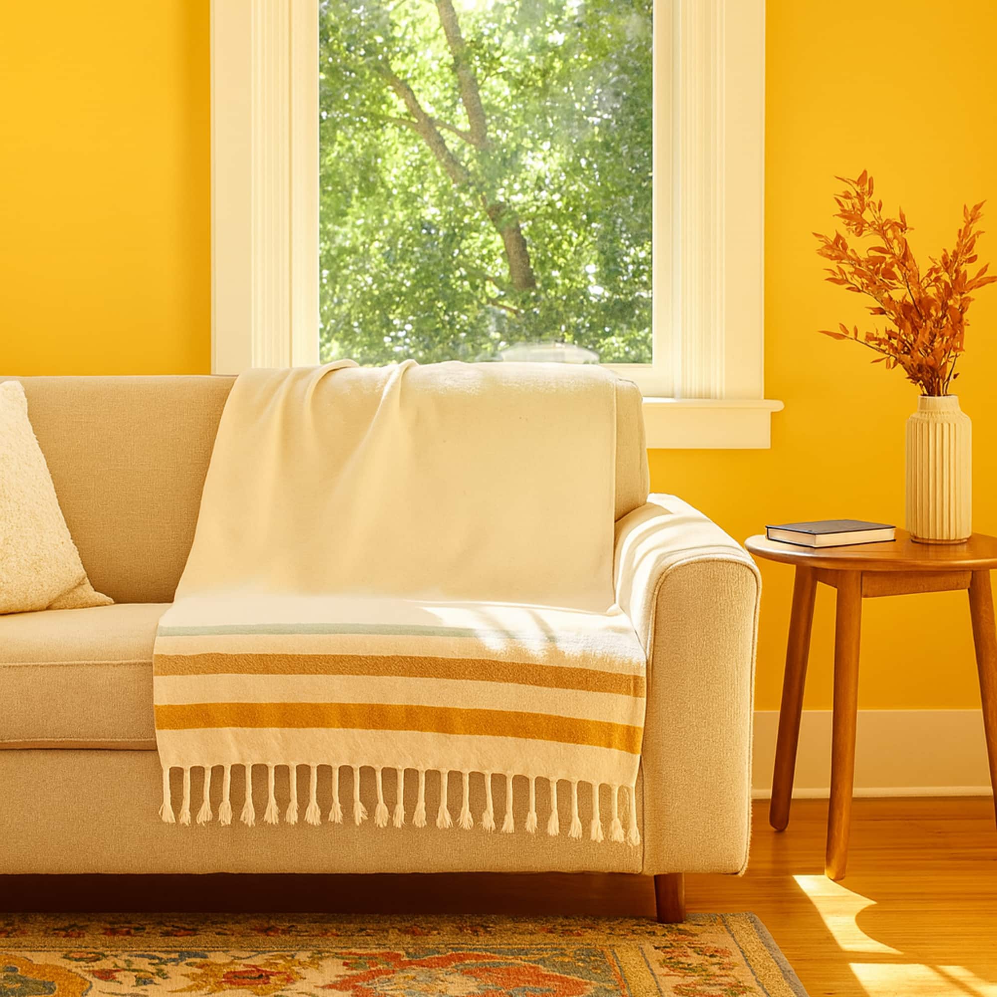 Golden Hour - Recycled Throw Blanket Summer Beach Throw<br>(Item #sun-00-gh) - Image 3
