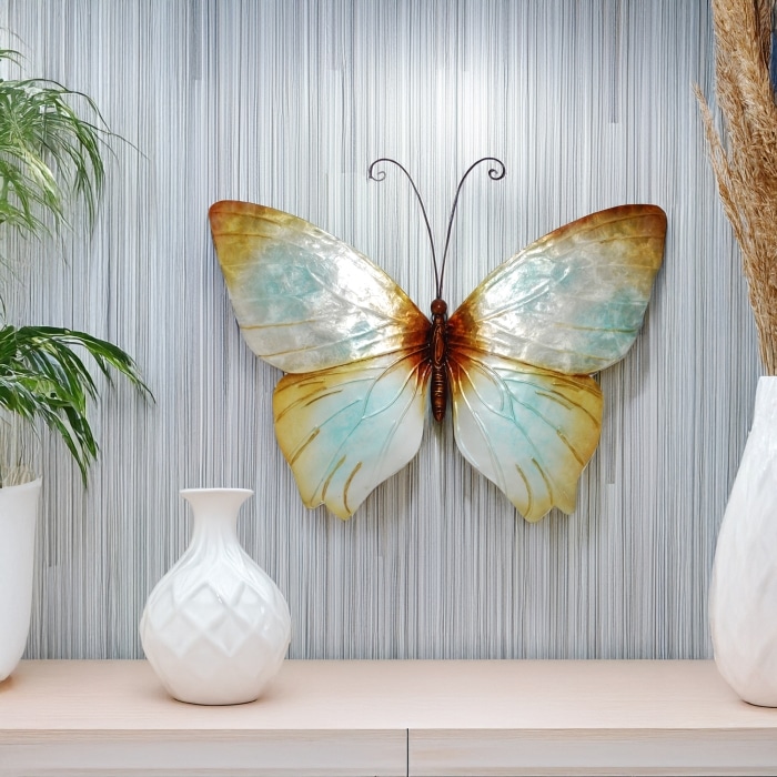Butterfly Wall Decor Pearl <br>(Item # m2011)