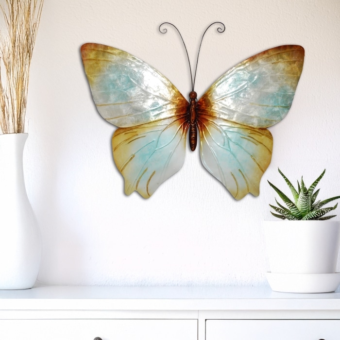Butterfly Wall Decor Pearl <br>(Item # m2011) - Image 2