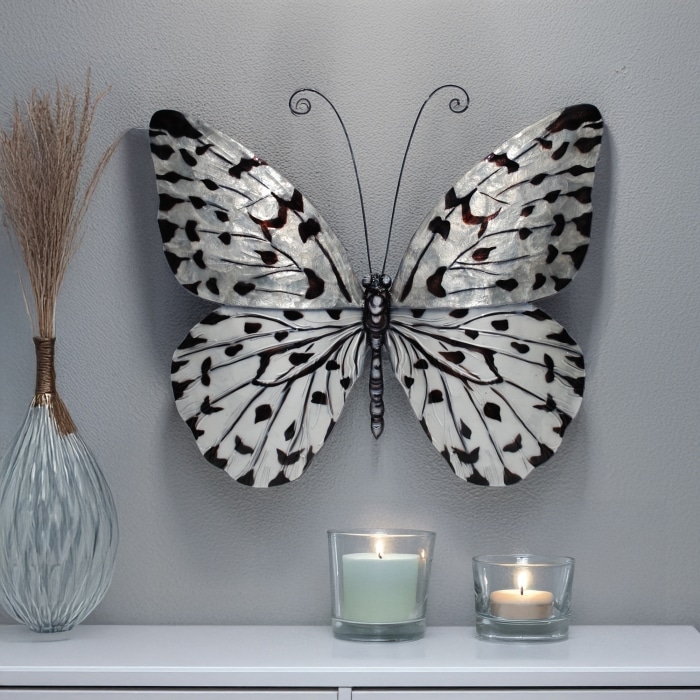 Butterfly Wall Decor Black And White Large <br>(Item # m2049 l n) - Image 2