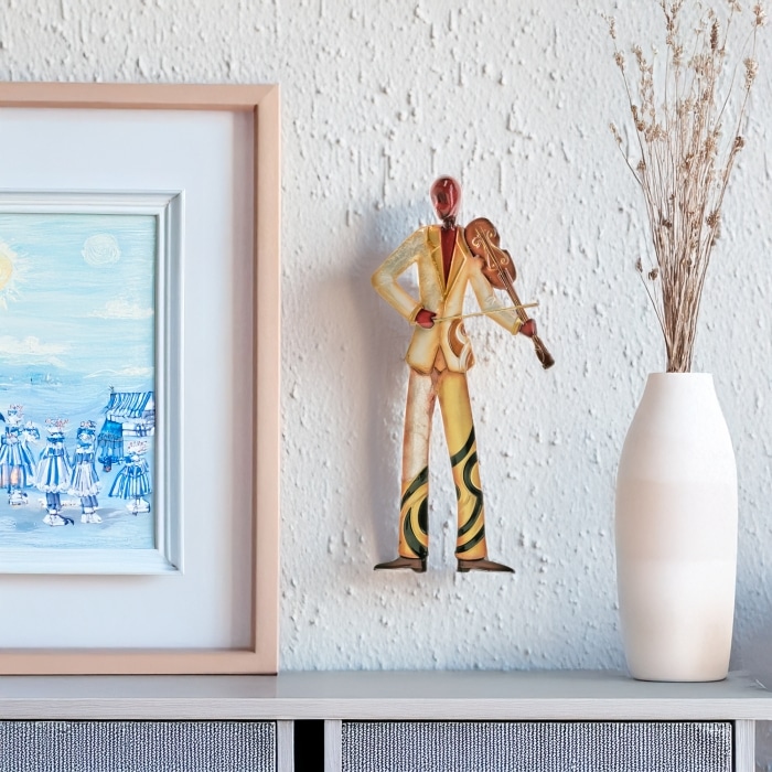 Musician Wall Decor Violin Player <br>(Item # m3002)