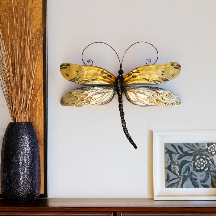 Dragonfly Wall Decor Honey <br>(Item # m4022) - Image 2