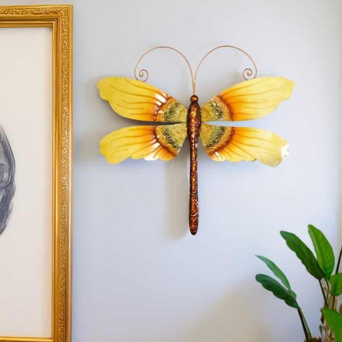 Dragonfly Wall Decor Sunflower <br>(Item # m4025)