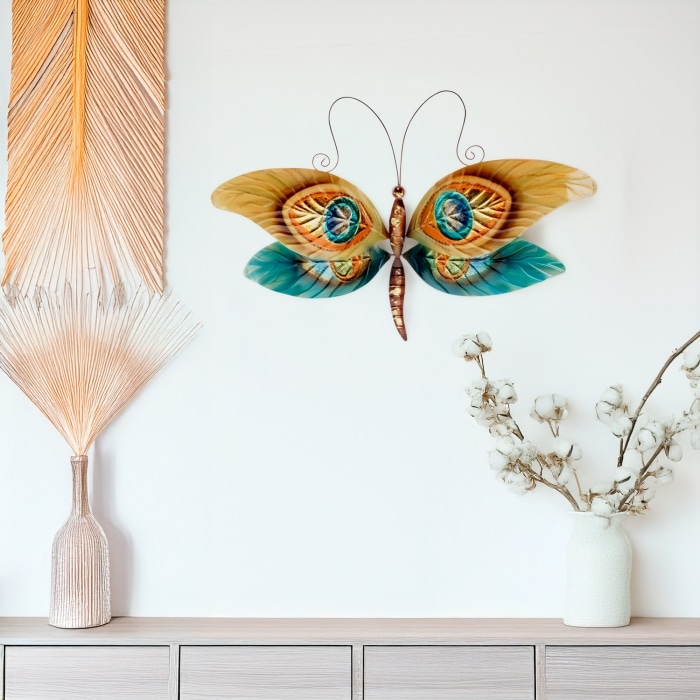 Dragonfly Wall Decor Peacock <br>(Item # m4036) - Image 2
