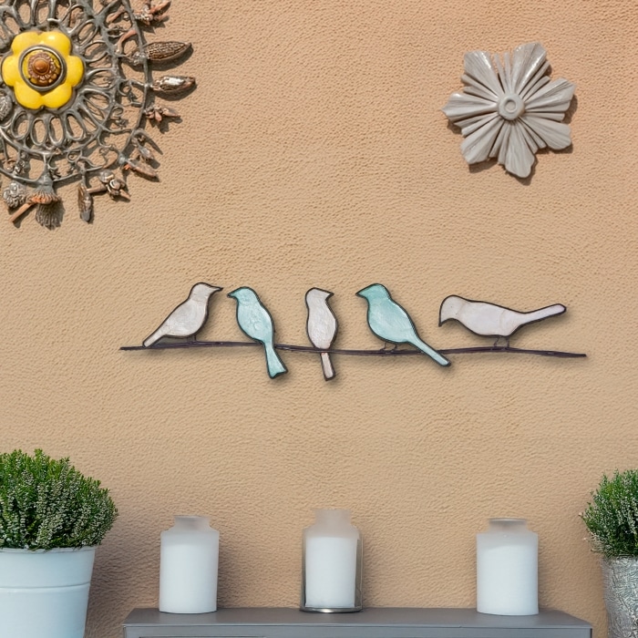 Birds On A Wire Green <br>(Item # m7005 g)