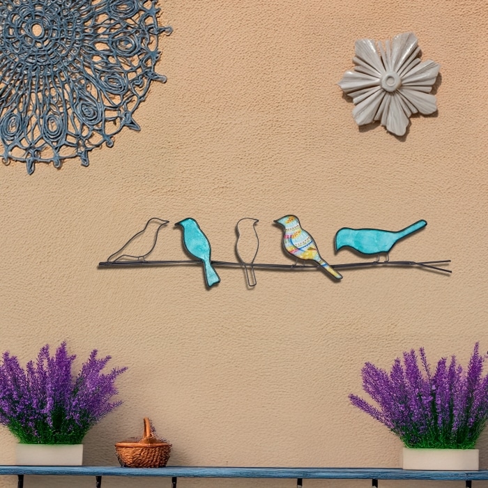 Birds On A Wire Sea Blue <br>(Item # m7005 sb)