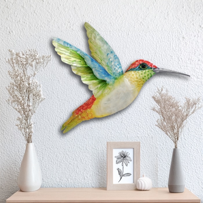 Hummingbird Wall Decor Large Multi <br>(Item # m7019 l m) - Image 2