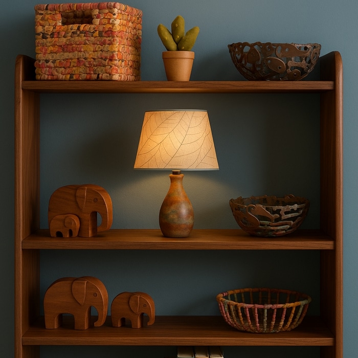 12 Inch Tapered Drum Shade Natural <br>(Item # 323 d n)